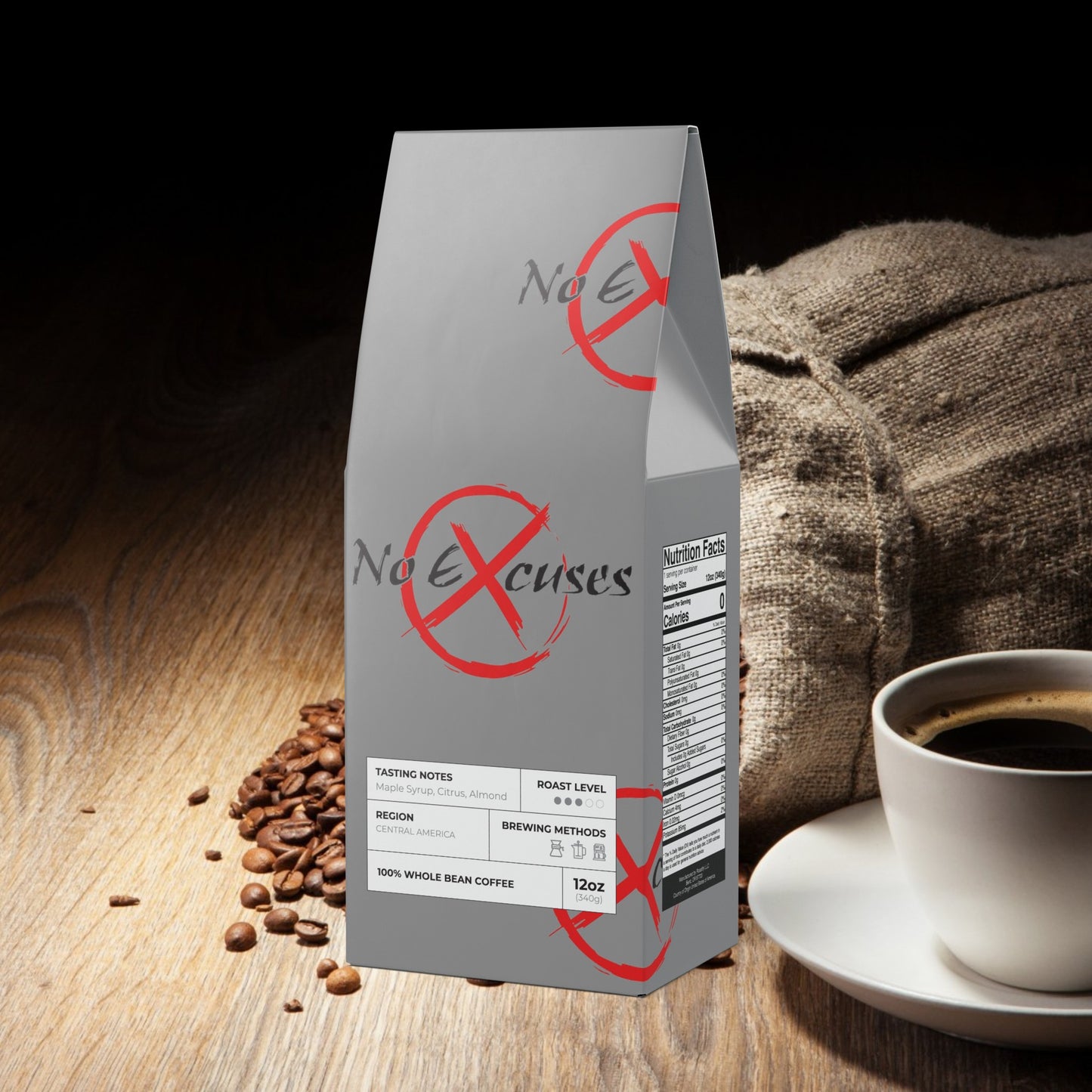 No Excuses Broken Top Coffee Blend (Medium Roast)